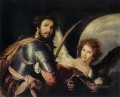 聖モーリスと天使 イタリア・バロック ベルナルド・ストロッツィ